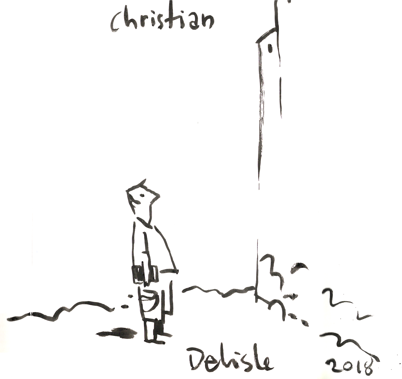 Zeichnung Guy Delisle, Luzern 2018