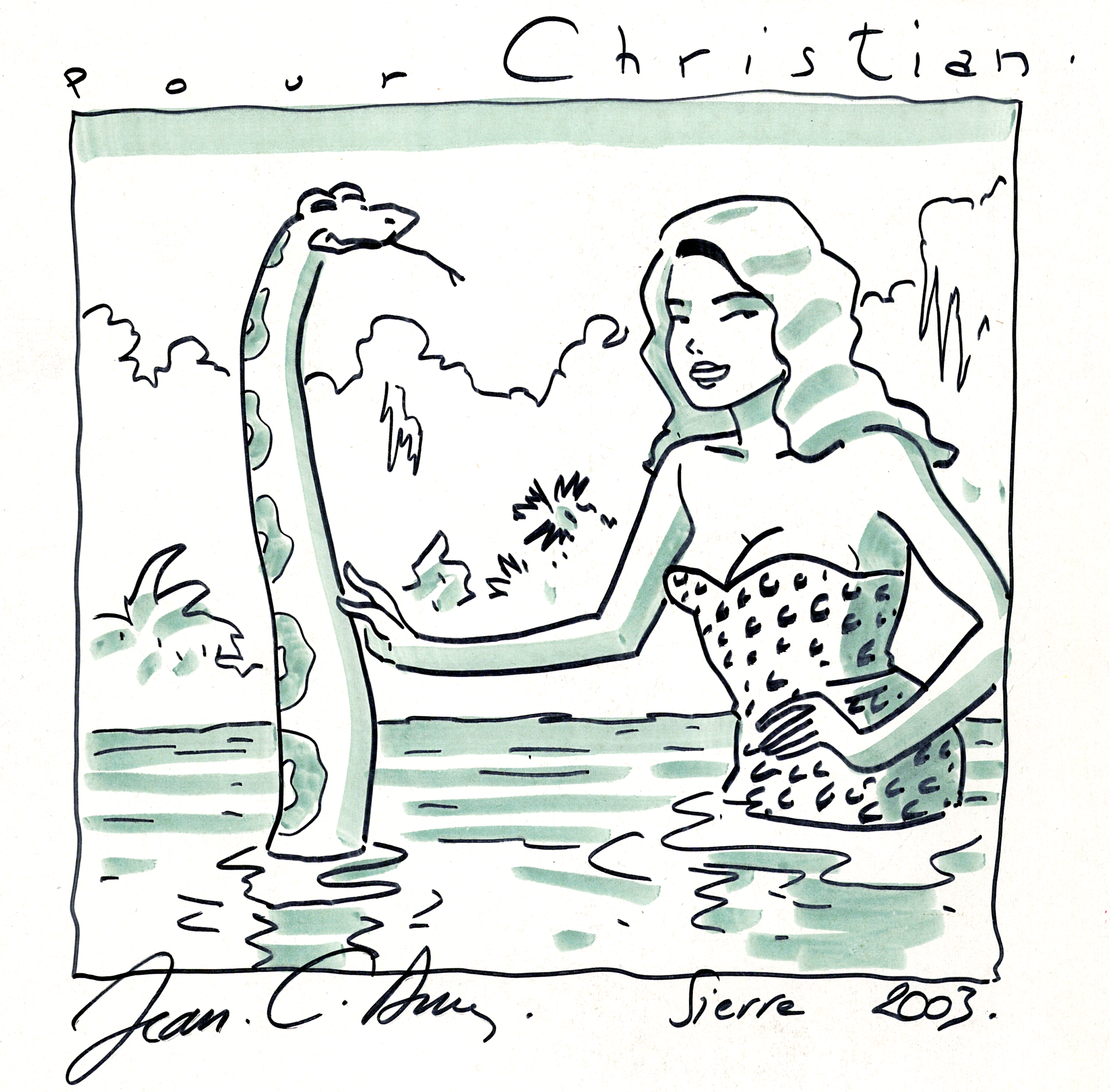 Zeichnung Jean-Claude Denis, Sierre 2003