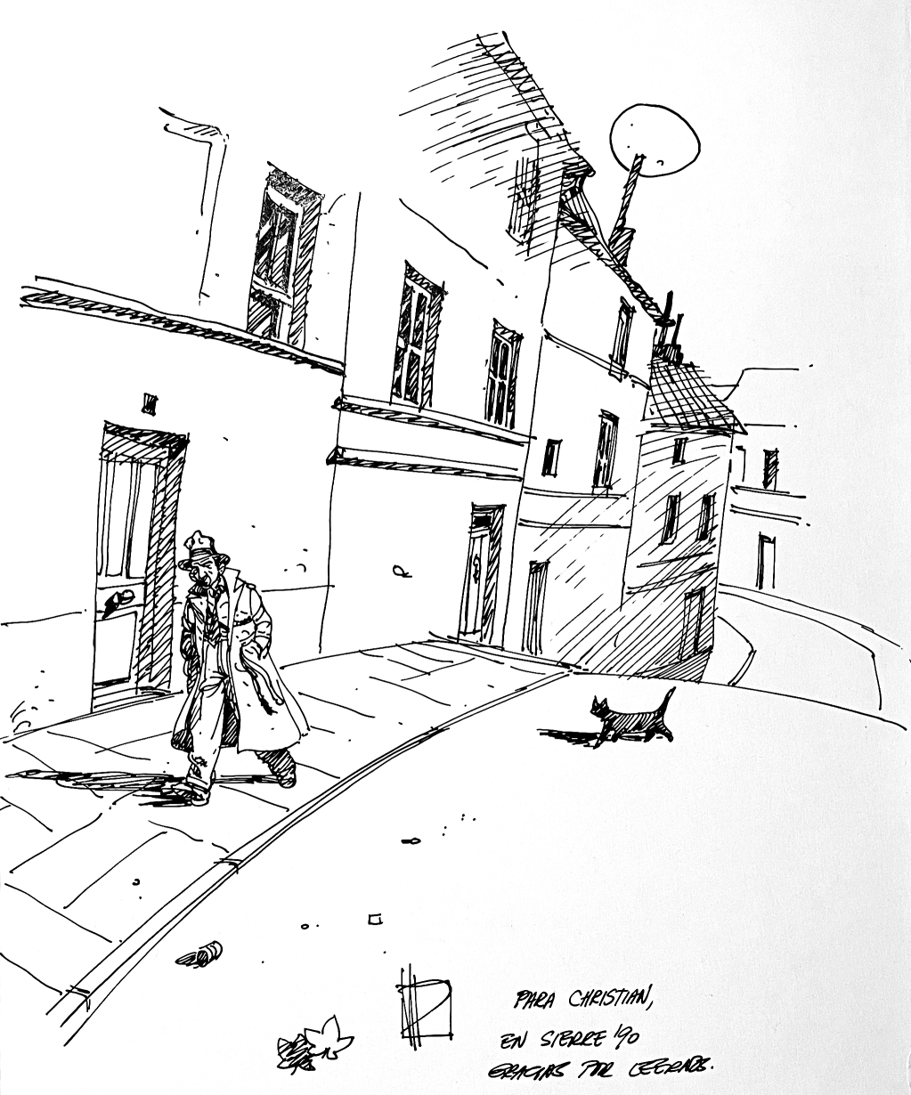 Zeichnung Miguelanxo Prado, Sierre 1990